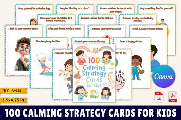 100 Calming Strategy Cards for Kids: A Practical Framework for Emotional Regulation in Everyday Settings