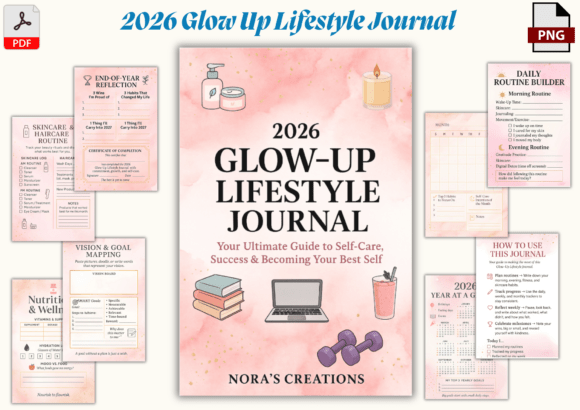 2026 Glow-Up Lifestyle Journal: A Practical Guide for Intentional Living