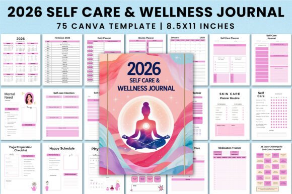 2026 Self Care Wellness Journal KDP