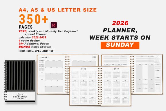 2026 Sunday Start Ultimate Planner: A Customizable, Print-Ready Tool for Intentional Planning