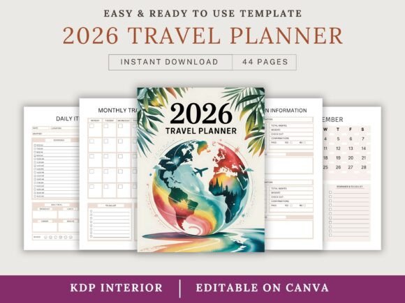2026 Travel Planner: A Practical Tool for Intentional, Well-Organized Travel