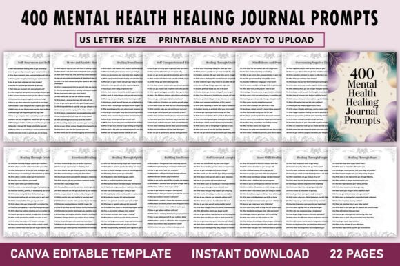 400 Mental Health Healing Journal: A Thoughtful Tool for Intentional Self-Reflection