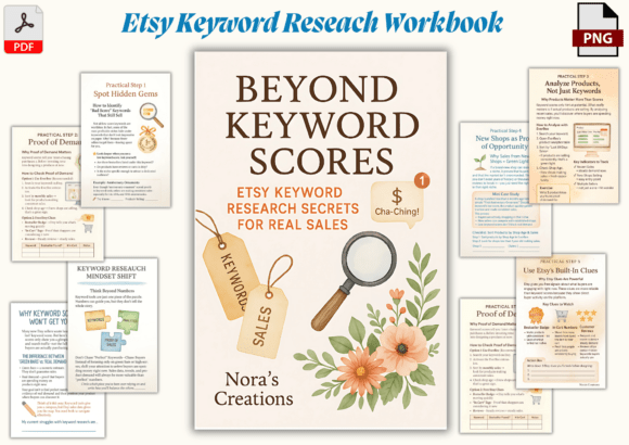Etsy Keyword Research Workbook: Stop Chasing Scores, Start Finding Real Buyers