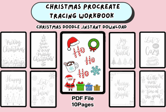 Master Holiday Lettering with the Christmas Tracing Workbook