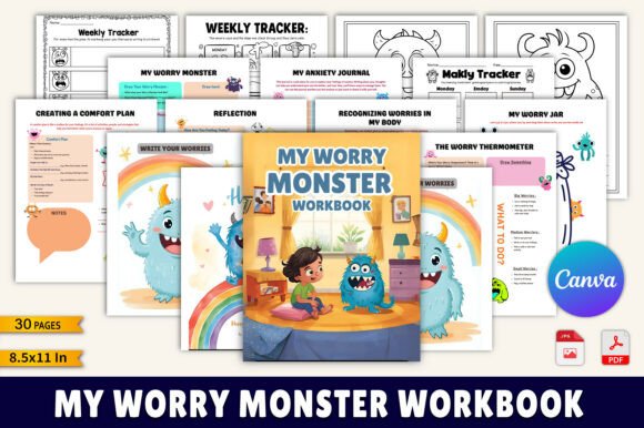 My Worry Monster Workbook: A Practical Tool for Helping Kids Name, Navigate, and Release Anxiety