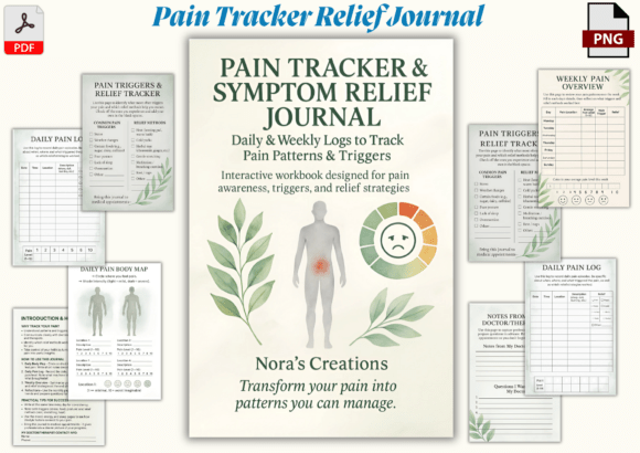 Pain Tracker Symptom Relief Journal