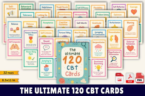 The Ultimate 120 CBT Cards: A Practical, Adaptable Tool for Cognitive Behavioral Learning