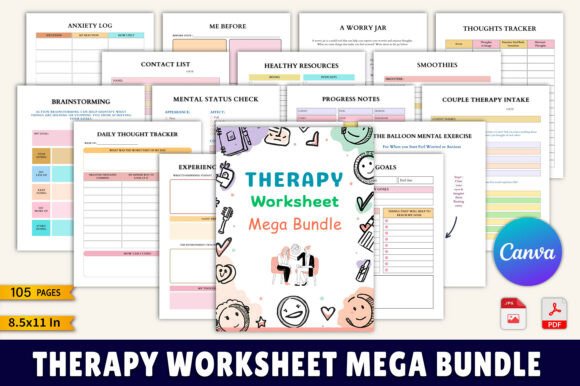 Therapy Worksheet Mega Bundle